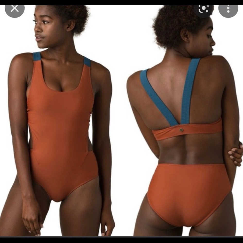 Prana one-piece cut out swim suit